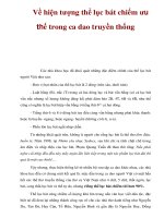 Về hiện tượng thể lục bát chiếm ưu thế trong ca dao truyền thống pptx