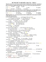 ĐỀ THI THỬ TN-ĐH MÔN ANH VĂN – TEST 4 pdf