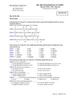 ĐỀ THI THAM KHẢO TN-THPT Môn thi: TIẾNG ANH - Mã đề thi 369 potx