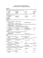 ĐỀ LUYỆN THI TỐT NGHIỆP THPT MÔN TIẾNG ANH 12 - ĐỀ SỐ 24 docx