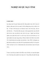 NGHIỆN RƯỢU MẠN TÍNHI/ KHÁI NIỆM Lạm dụng rượu lâu ngày thường đưa đến docx