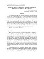 Báo cáo nghiên cứu khoa học: 