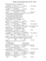 Đề kiểm tra chất lượng HK II Môn: Anh Văn – Đề 021 pps