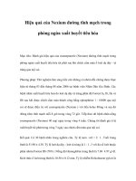 Hiệu quả của Nexium đường tĩnh mạch trong phòng ngừa xuất huyết tiêu hóa pdf
