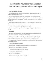 Điều trị nội khoa - CÁC PHƯƠNG PHÁP ĐIỀU TRỊ BẰNG ĐIỆN CÁC THỦ THUẬT TRONG HỒI SỨC TIM MẠCH pdf