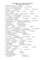 KỲ THI THỬ TUYỂN SINH ĐH – CĐ NĂM 2011 MÔN: TIẾNG ANH – MÃ ĐỀ 01 doc