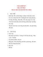 Giáo án âm nhạc lớp 5: HỌC HÁT BÀI HÁT TỰ CHỌN doc