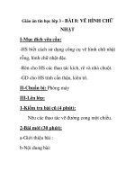 Giáo án tin học lớp 3 - BÀI 8: VẼ HÌNH CHỮ NHẬT potx