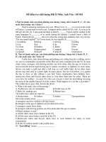 Đề kiểm tra chất lượng HK II Môn: Anh Văn – Đề 033 pps