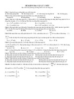 ĐỀ KIỂM TRA VẬT LÝ 1 TIẾT pptx