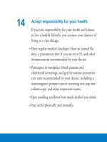 Feeling good 100 ways to feel better every day phần 2 ppsx