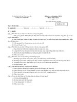 Kiểm tra trắc nghiệm THPT Môn Vật Lý - Mã đề thi: 103 ppsx