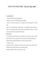 UỐN VÁN TOÀN THỂ - Cấp cứu thực hành pps