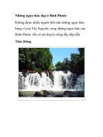 Những ngọn thác đẹp ở Bình Phước docx