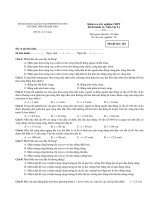 Kiểm tra trắc nghiệm THPT Đề thi Khối 12: Môn Vật Lý - Mã đề thi: 102 pdf