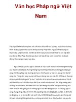 Văn học Pháp ngữ Việt Nam ppt