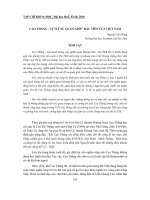 Báo cáo nghiên cứu khoa học: 