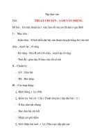 Giáo án lớp 4 môn Tập làm văn Tiết : THUẬT CHUYỆN – LÀM VĂN MIỆNG docx