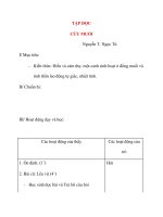 Giáo án lớp 4 môn TẬP ĐỌC CỨU MUỐI doc