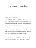 ĐÁI THÁO ĐƯỜNG (phần 1) doc