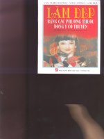 Làm đẹp bằng các phương thuốc đông y cổ truyền part 1 pptx