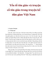 Yếu tố tôn giáo và truyện cổ tôn giáo trong truyện kể dân gian Việt Nam ppsx