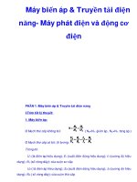Máy biến áp & Truyền tải điện năng- Máy phát điện và động cơ điện pps
