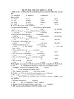 ĐỀ ÔN TẬP ANH VĂN KHỐI 12 – ĐỀ 2 ppsx