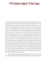 Về khái niệm Văn học pptx