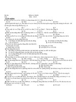 Kiểm tra 15 phút Lớp 12 Môn : Vật lý docx