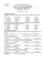 ĐỀ THI tốt NGHIỆP 2013 (KT chuyên môn đề  + đa)