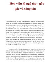 Hoa viên kì ngộ tập - gốc gác và sáng tân doc