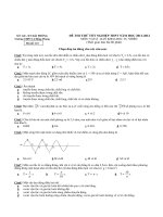 ĐỀ THI THỬ TỐT NGHIỆP THPT NĂM HỌC 2011-2012 MÔN: VẬTLÍ - Mã đề: 123 pptx