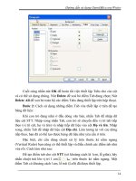 Hướng dẫn sử dụng OpenOffice.org Writer ppt