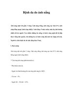 Bệnh da do ánh nắng potx