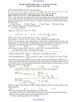 Đề thi hóa năm 2011 - mã đề 482 ppt