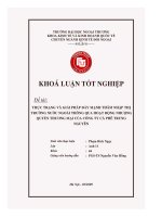 Đề tài thực trạng và giải pháp đẩy mạnh thâm nhập thị trường nước ngoài thông qua hoạt động nhượng quyền thương mại của công ty cà phê trung nguyên