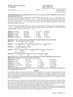 ĐỀ THI HỌC KỲ 2 Môn : ANH VĂN 12 pps