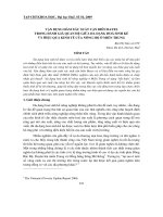 Báo cáo nghiên cứu khoa học: 