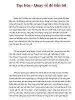 Tục hóa - Quay về để tiến tới ppt