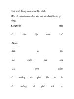 Giải nhiệt bằng món salad đậu nành docx