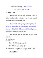 Giáo án tin học lớp 1 - EM TẬP VẼ BÀI 3: VẼ ĐOẠN THẲNG potx