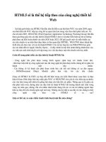 HTML5 sẽ là thế hệ tiếp theo của công nghệ thiết kế Web ppsx