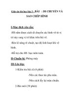 Giáo án tin học lớp 3 - BÀI : DI CHUYỂN VÀ SAO CHÉP HÌNH ppsx