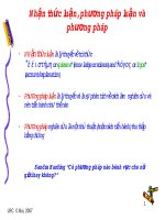 Nhận thức luận và phương pháp luận part 1 pps