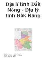 Địa lí tỉnh Đắk Nông - Địa lý tỉnh Đắk Nông pdf