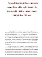 Song đề truyền thống - hiện đại trong điểm nhìn nghệ thuật của truyện giả cổ tích và truyện cũ viết lại thời đổi mới pdf