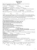 ĐỀ THI THỬ DH MÔN VẬT LÝ - ĐỀ SỐ 2 pdf