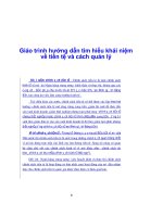 Giáo trình hướng dẫn tìm hiểu khái niệm về tiền tệ và cách quản lý phần 1 potx