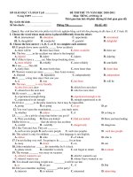 ĐỀ THI THỬ TN NĂM HỌC 2010-2011 Môn: TIẾNG ANH lớp 12 - Mã đề: 451 ppsx